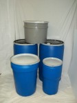assorted new poly OH drums - new