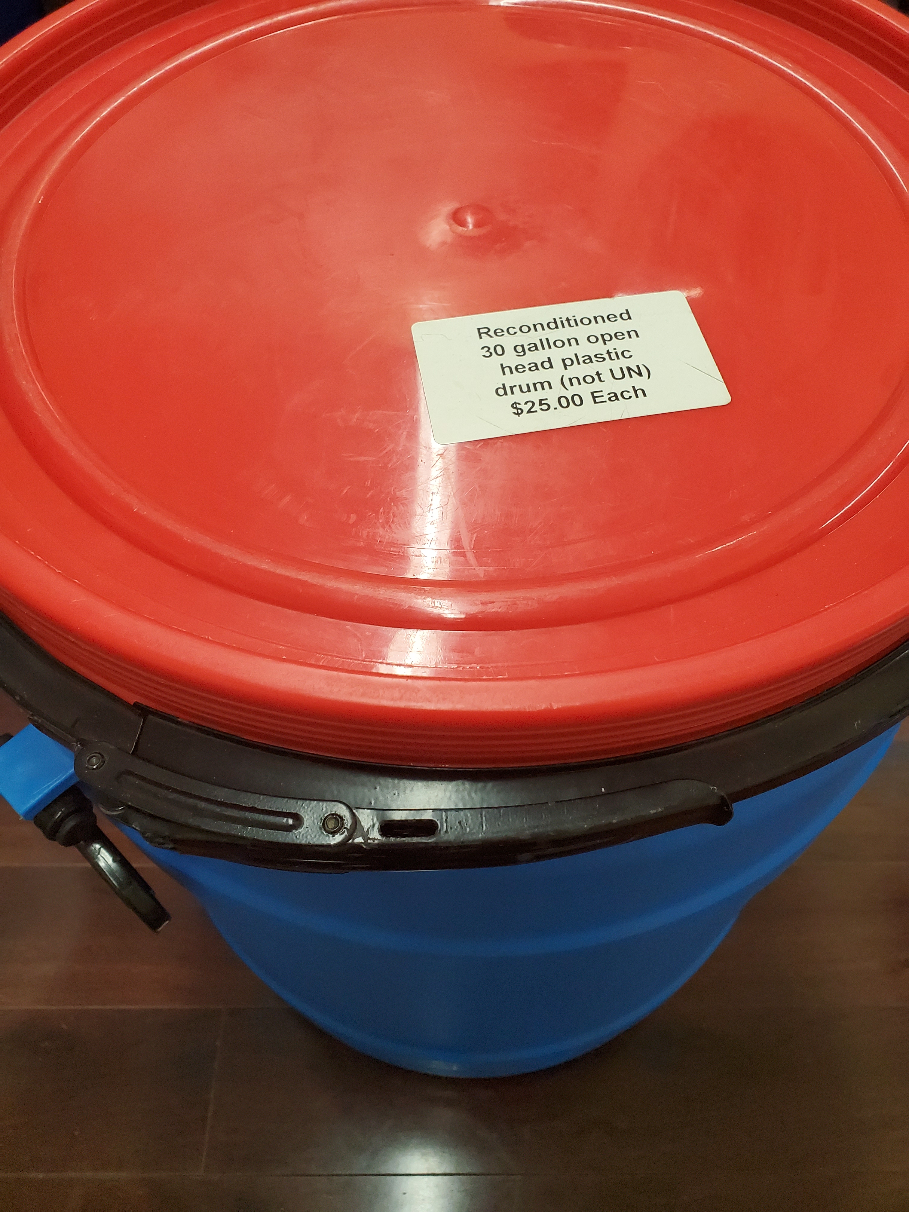 30 Gallon Plastic Barrel with Handles Volunteer Drum, LLC