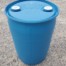 used 30 gallon drum blue poly with grey background