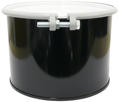 5 gallon drum 7a tested black with white lid and no background