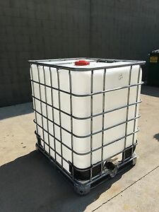 Consolidated Container Company 275 Gallon Plastic Stackable IBC Tote Tank  in White