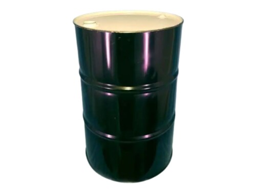 white background black 55 gallon drum 1a1
