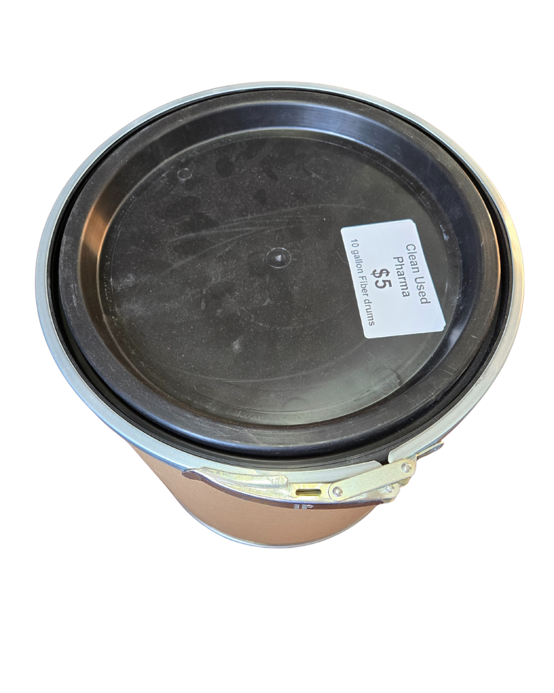 10 Gallon Used Fiber Drum - Image 4